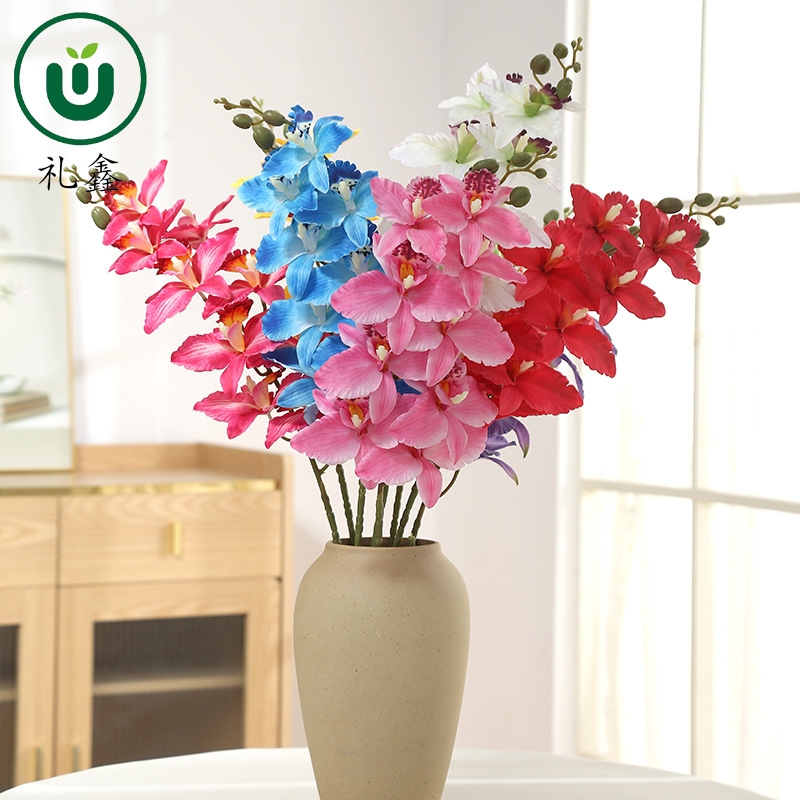 九头蝴蝶兰创意仿真工艺品手工摆件礼品多款选择装饰家居收藏赠送佳品